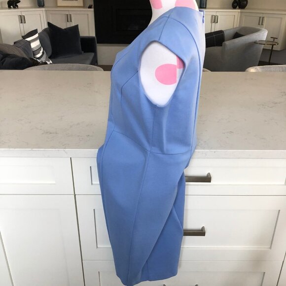 Brooks Brothers V Neck Sleeveless Lined Midi Dress Periwinkle Blue Sz 10 NWOT - Picture 8 of 16